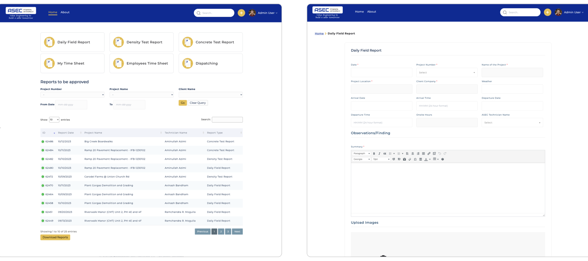 ASEC - Web Development Case Study