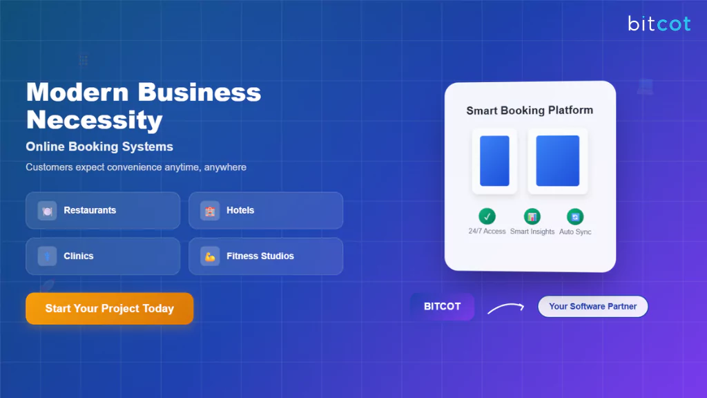 online booking system development