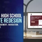 Modern High School Website Redesign