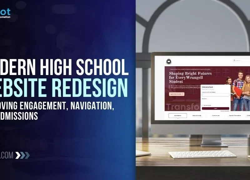Modern High School Website Redesign