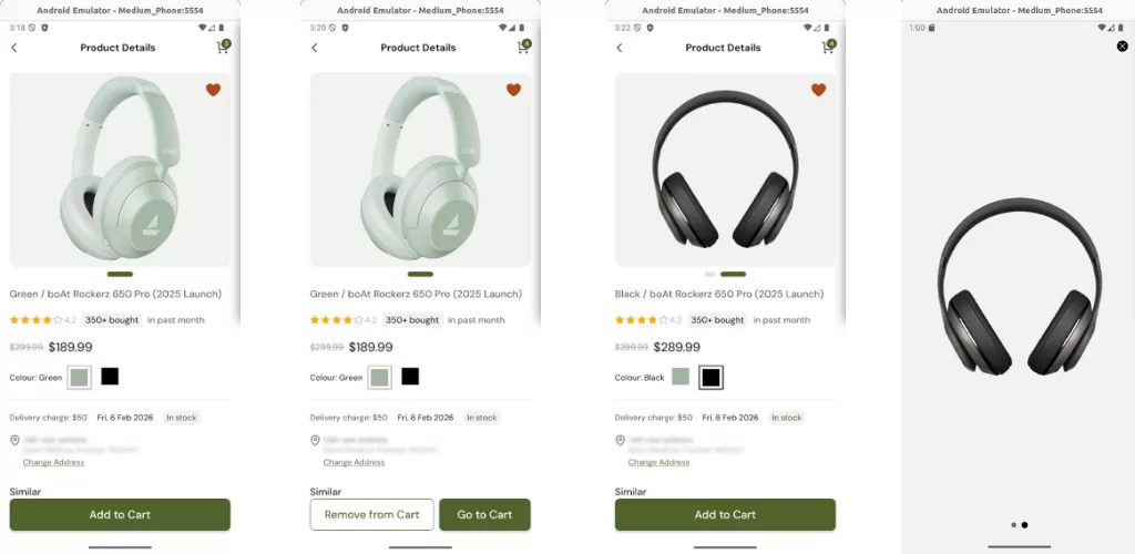 Product Details & Actions